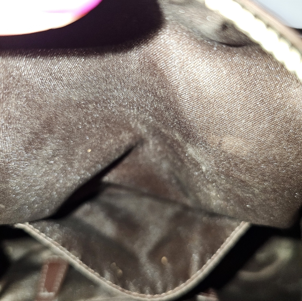 Coach Ashley Signature Satchel Crossbody Bag Brown Khaki Canvas F15443 - Picture 10 of 10